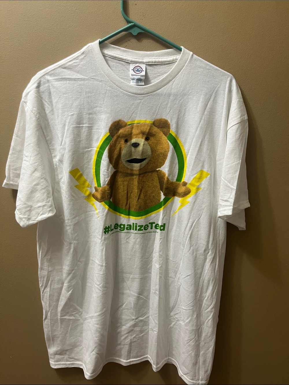 Ted Movie Bear Legalize Ted T-Shirt Size Large